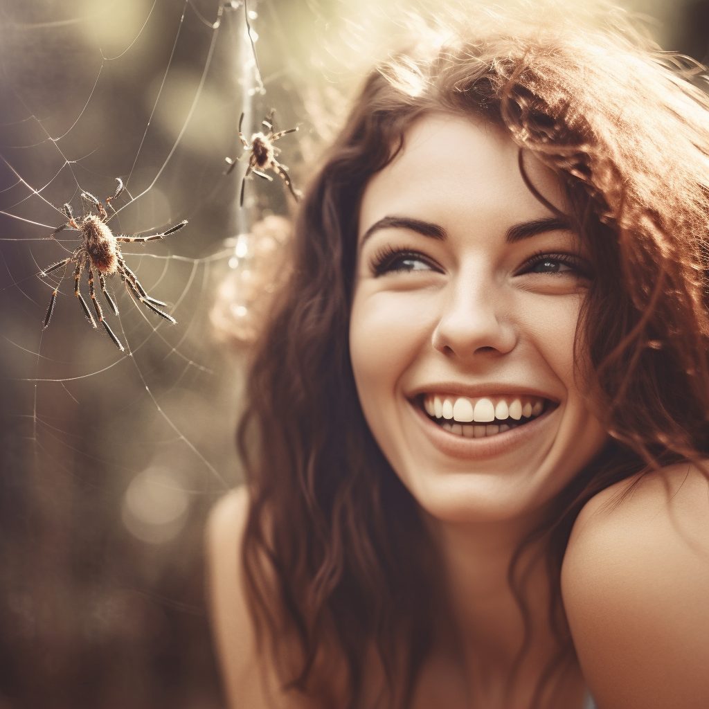 This beautiful woman has hypnotherapy for phobias, particularly hypnotherapy for fear of spiders at Alexandra Hypnotherapy and now she can laugh when she sees them.
